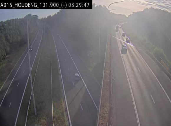 Webcam autoroute Belgique - Houdeng-Goegnies - Jonction E19/E42 direction Tournai/Mons - BK 101.85