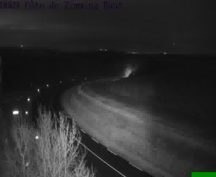 Webcam sur la D603 située en haut de la Côte de Zimming. Vue orientée vers Saint-Avold.