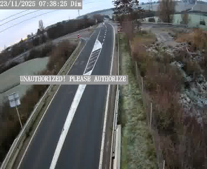 Point de vue trafic déployé sur D181a (France) à Sainte Marie aux Chênes, regardant vers Homecourt, aidant conducteurs et services à anticiper les flux.