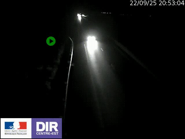 Webcam sur le contournement de Valence, sur la Nationale 7, à la jonction avec la N532, caméra orientée vers Grenoble