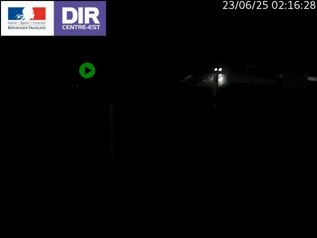 Caméra de circulation routière sur le boulevard périphérique Laurent Bonnevay de Lyon (D383) à hauteur de Bron, avant la jonction avec l'A43. Vue orientée vers l'échangeur