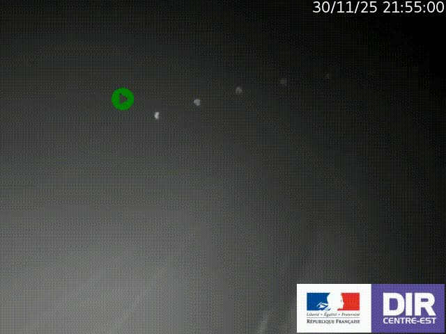 Webcam sur le col Pin Bouchain, vue orientée vers Roanne, en provenance de Lyon sur la nationale 7 (N7)