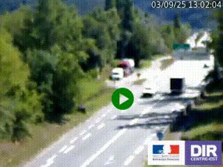 Webcam info trafic à proximité de Vizille sur la N85, au niveau du point de vue du Saut du Moine à Champagnier