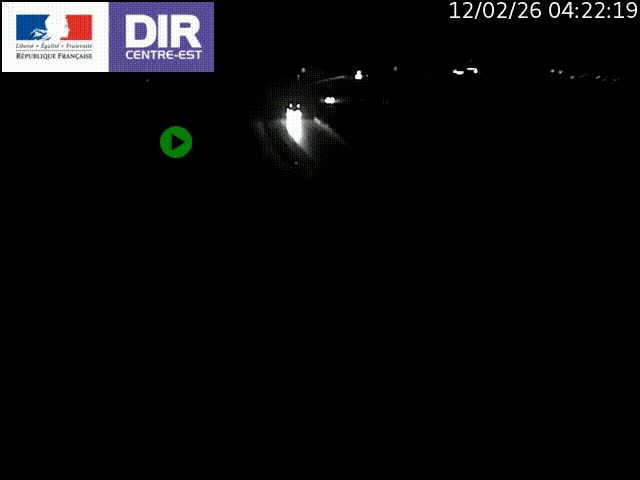 Webcam sur le contournement de Valence, sur la Nationale 7, caméra orientée vers Lyon