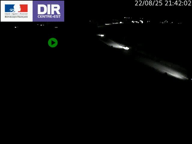 Webcam sur le contournement de Valence, sur la Nationale 7, caméra orientée vers Lyon