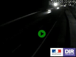 Caméra autoroutière sur l'A47 à hauteur de Givors, a proximité de Lyon. La webcam est orientée vers Lyon