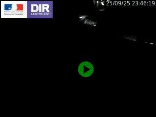 Webcam traffic à Grenoble-sud sur l'autoroute A480. Vue orientée vers l'entrée et la sortie de Grenoble