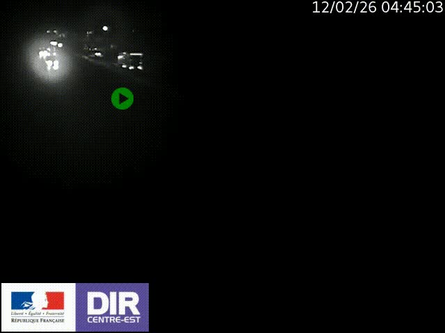 Caméra trafic à la jonction entre l'A46 (Rocade-est de Lyon) et l'A42 à hauteur de Vault-en-Velin en direction de Marseille