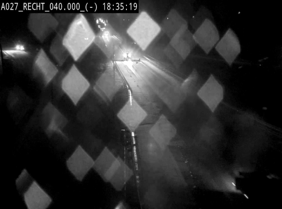 Webcam A27/E42 à hauteur de la sortie 13 Recht à proximité de Malmedy. Vue orientée vers Malmedy et Liège