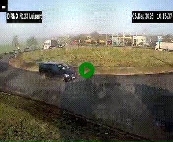 Webcam en périphérie de Chartres sur la N123, à hauteur de Luisant. Vue orientée vers Chartres