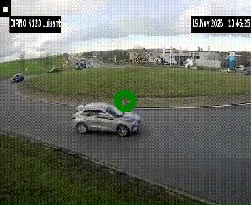 Webcam en périphérie de Chartres sur la N123, à hauteur de Luisant. Vue orientée vers Chartres