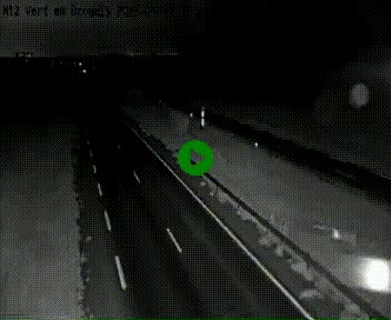 Webcam à hauteur de Vert-en-Drouais sur la N12, en périphérie de Dreux. Vue orientée vers Alençon