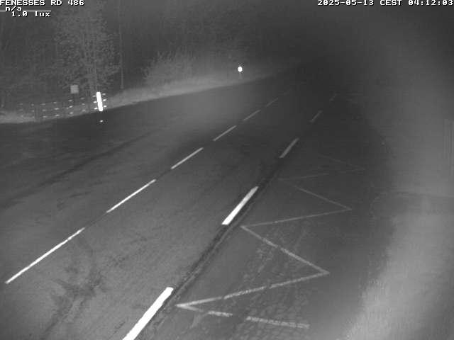 Webcam en haut du col des Fenesses, aussi appelé col du Ménil sur la D486 à 593 mètres d'altitude dans les Vosges