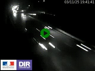 Webcam routière à Saint-Etienne-Terrenoire sur la RN88 avant la jonction entre l'A72 et le Boulevard Périphérique de Saint-Etienne