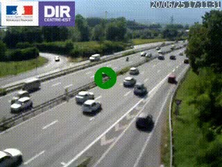 Caméra routière à hauteur de la sortie 15 Chambéry-centre au PK 4,103 en direction d'Albertville