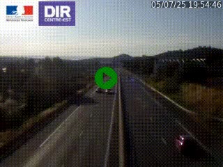 Caméra autoroute à Saint-Etienne (Les Littes) à hauteur du Ikea Saint-Etienne sur l'A72 en direction de Roanne