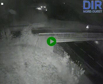 Webcam sur A84 à hauteur de Pont-Farcy, au niveau du pont autoroutier sur la Vire, au sud de Saint-Lô