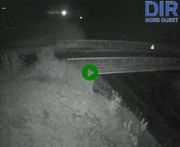 Webcam sur A84 à hauteur de Pont-Farcy, au niveau du pont autoroutier sur la Vire, au sud de Saint-Lô
