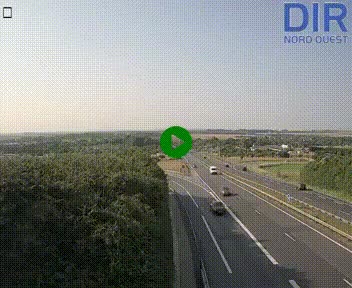 Webcam au début de l'A84 sur le périphérique Ouest de Caen (N814) à hauteur de la sortie 9, Porte de Bretagne