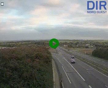 Webcam au début de l'A84 sur le périphérique Ouest de Caen (N814) à hauteur de la sortie 9, Porte de Bretagne