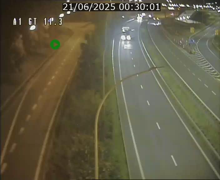 Traffic live webcam Luxembourg Senningerberg - A1 direction Allemagne - BK 11.3