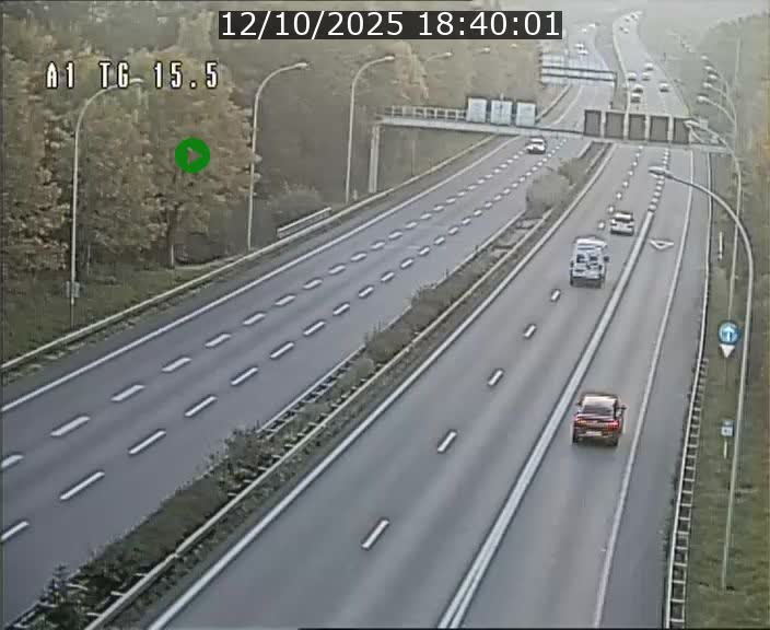 Traffic live webcam Luxembourg Munsbach - A1 direction Luxembourg - BK 15.5