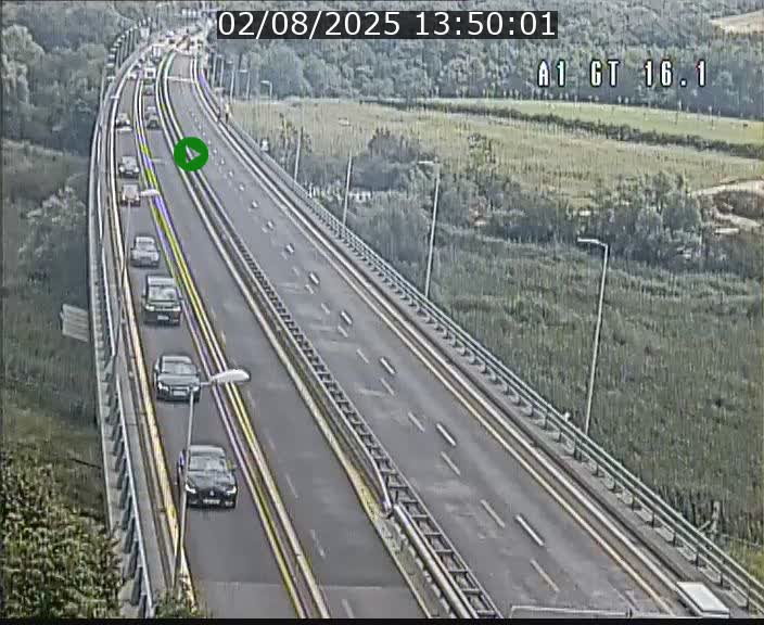 Traffic live webcam Luxembourg Niederanven - A1 direction Allemagne - BK 16.1