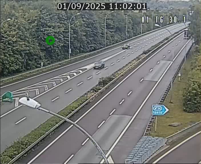 Traffic live webcam Luxembourg Grevenmacher - A1 direction Luxembourg - BK 30.1