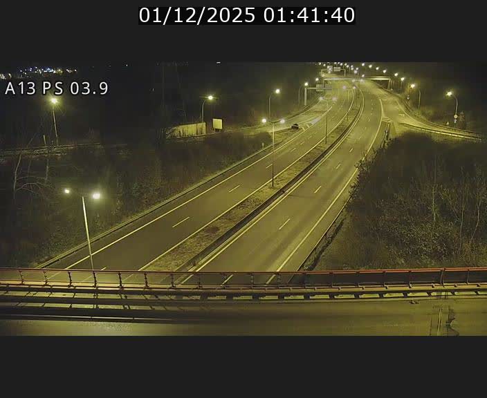 Traffic live webcam Luxembourg Differdange - A13 direction Esch-sur-Alzette - BK 3.9