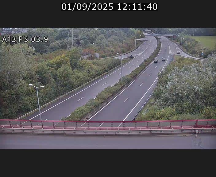 Traffic live webcam Luxembourg Differdange - A13 direction Esch-sur-Alzette - BK 3.9
