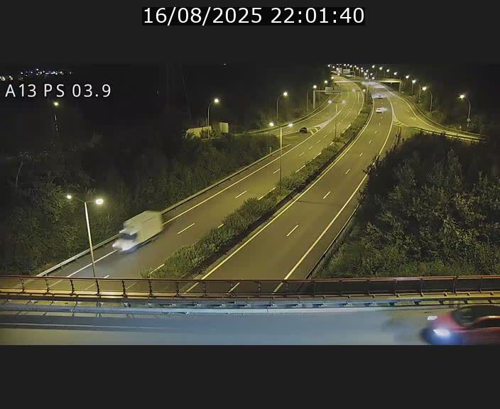 Traffic live webcam Luxembourg Differdange - A13 direction Esch-sur-Alzette - BK 3.9