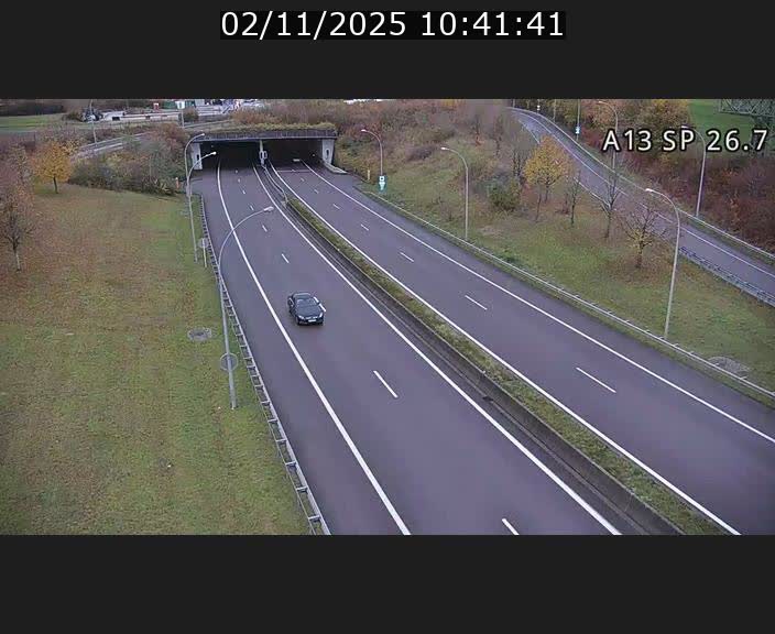 Traffic live webcam Luxembourg Frisange - A13 direction Luxembourg-ville - BK 26.7