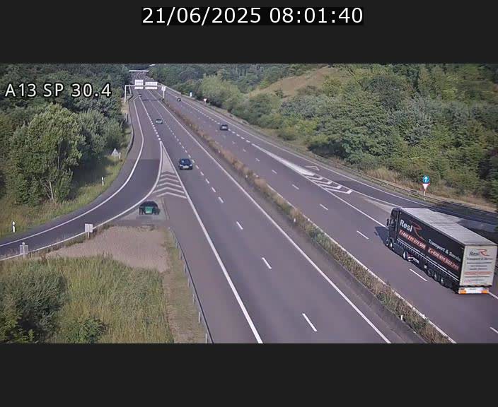 Traffic live webcam Luxembourg Altwies - A13 direction Luxembourg-ville - BK 30.4