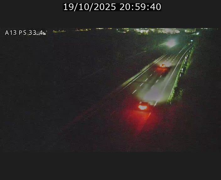 Webcam trafic sur A13 à hauteur de Mondorf-les-Bains en direction d'Altwies