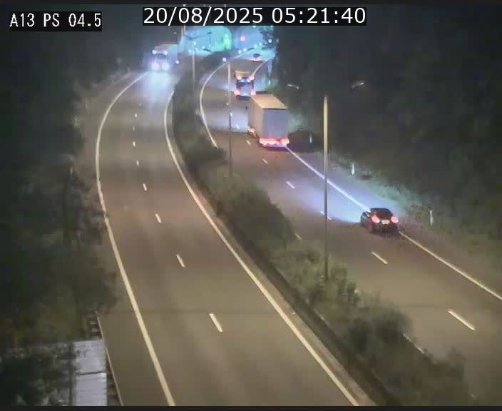 Traffic live webcam Luxembourg Differdange - A13 direction Esch-sur-Alzette - BK 4.5