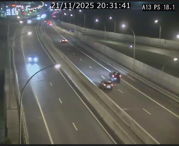 Traffic live webcam Luxembourg Dudelange - A13 direction Croix de Bettembourg - BK 18.1