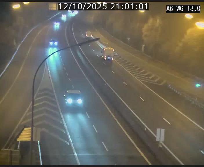 Traffic live webcam Luxembourg Mamer - A6 - BK 13 - direction Luxembourg/France/Allemagne