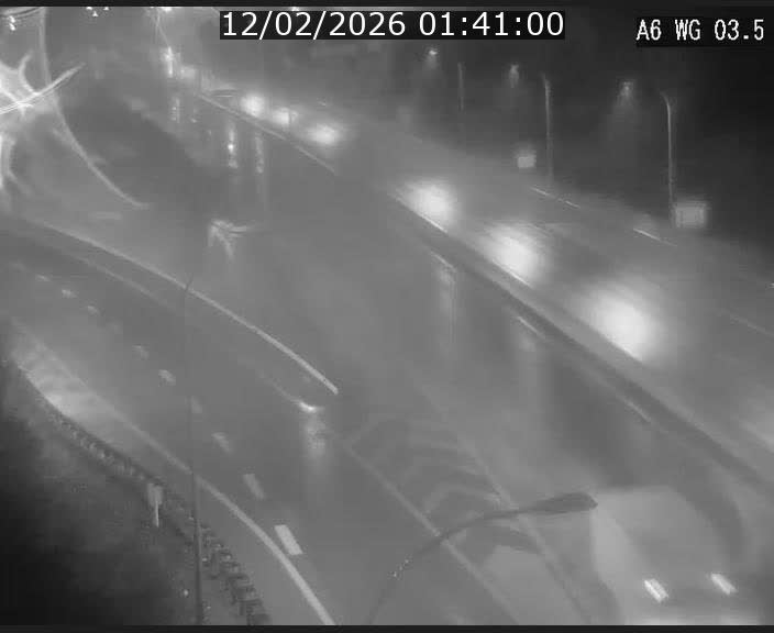 Traffic live webcam Luxembourg - Croix de Cessange - A6 - BK 3.5 - direction France/Allemagne