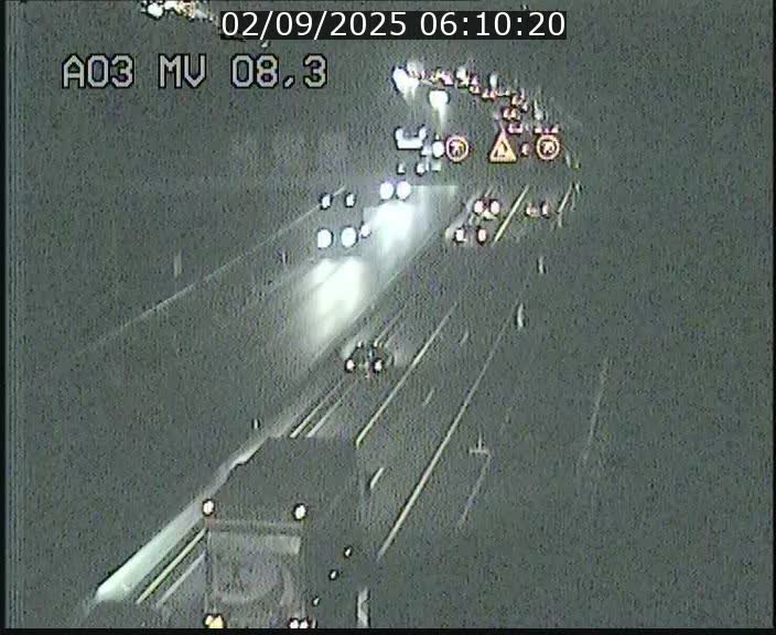 Webcam Autoroute après la Croix de Bettembourg en direction de Luxembourg sur l'A3