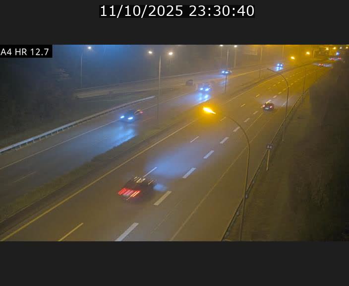 Traffic live webcam Luxembourg Esch sur Alzette - A4 - BK 12.7 - direction Esch-Belval