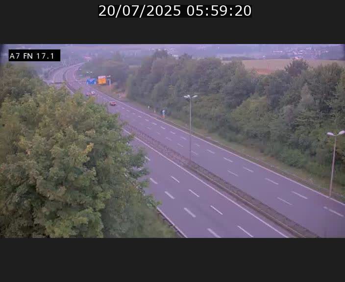 Caméra trafic Luxembourg - A7, Merscherbierg direction Mersch