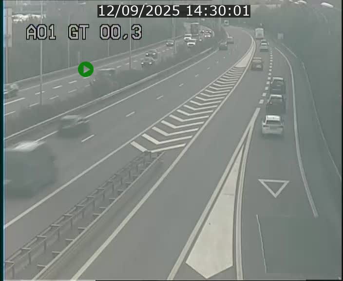Traffic live webcam Luxembourg Croix de Gasperich - A1 direction Kirchberg - BK 0.3
