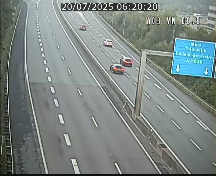 Webcam Autoroute à la Croix de Bettembourg - A3 - BK 9.9 - direction France