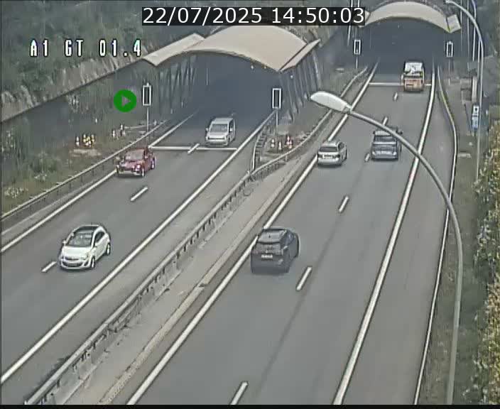Traffic live webcam Luxembourg Hesperange - A1 direction Kirchberg - BK 1.4