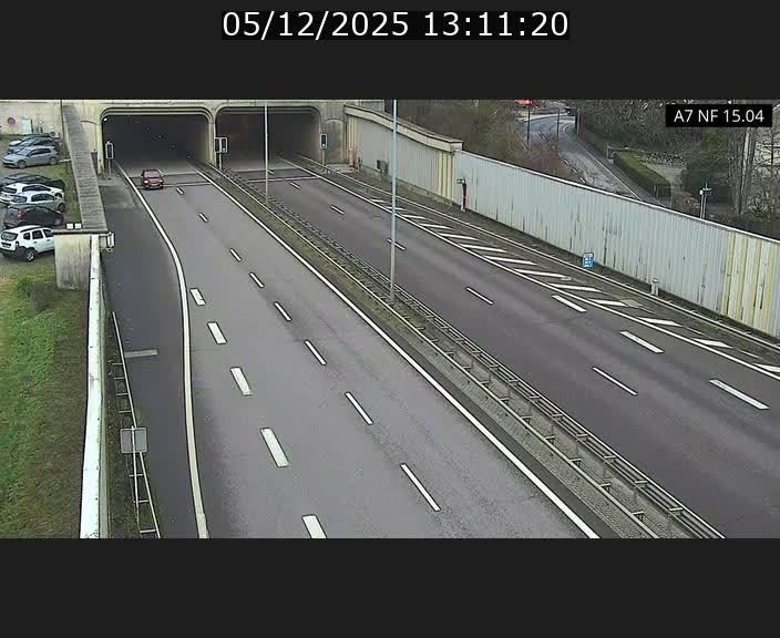 Caméra trafic Luxembourg - A7, Tunnel Mersch, entrée sud, direction Ettelbruck