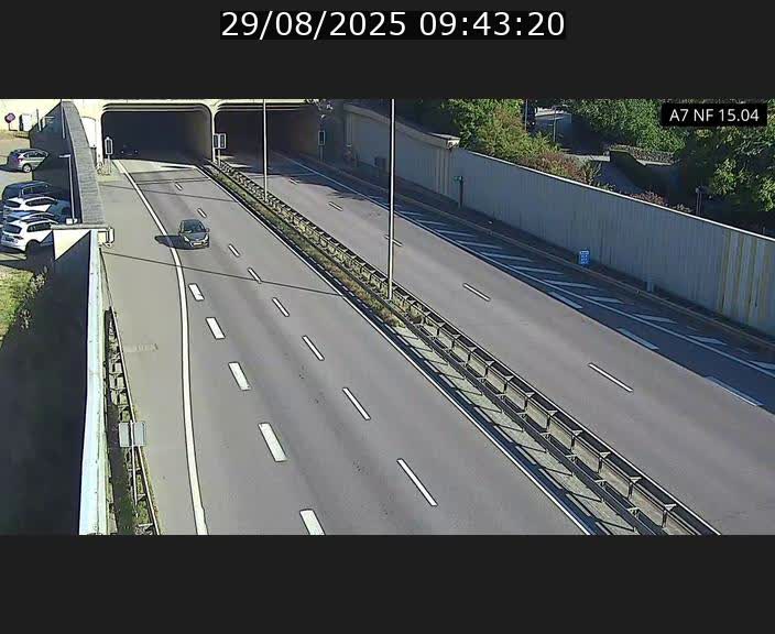 Caméra trafic Luxembourg - A7, Tunnel Mersch, entrée sud, direction Ettelbruck