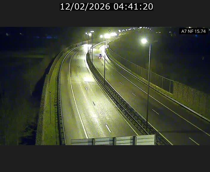 Caméra trafic Luxembourg - A7, Tunnel Mersch, entrée nord, direction Lorentzweiler