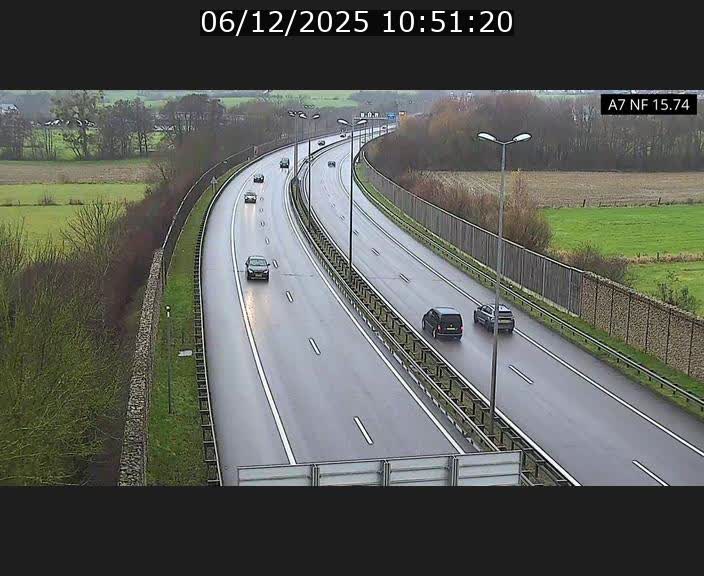 Caméra trafic Luxembourg - A7, Tunnel Mersch, entrée nord, direction Lorentzweiler