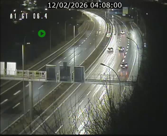 Traffic live webcam Luxembourg Hamm - A1 direction Sandweiler - BK 6.4
