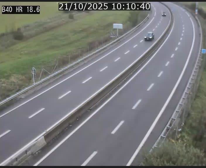 Webcam sur la route de liaison entre Micheville et Esch-Belval à la frontière entre le Luxembourg et la France. Vue orientée vers la Lorraine.
